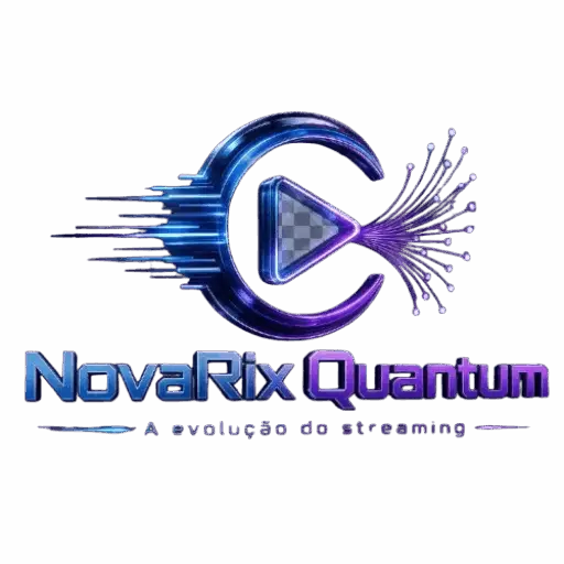 Painel de gestão digital NovaRix Quantum ou Interface de streaming 4K ultra veloz.